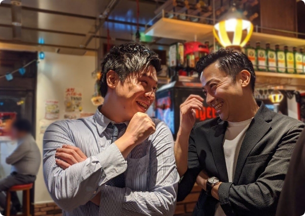 飲み会の写真